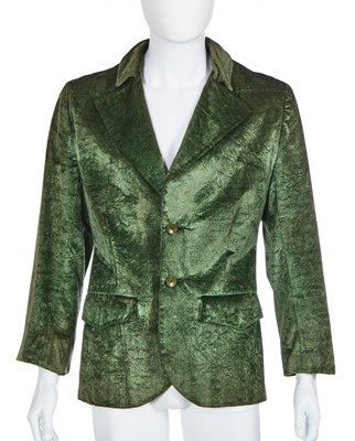 Lot 212 - A rare Sam Pig in Love green velvet blazer, circa 1967