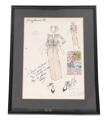 Lot 53 - A matching Bill Gibb sketch for the pastel...