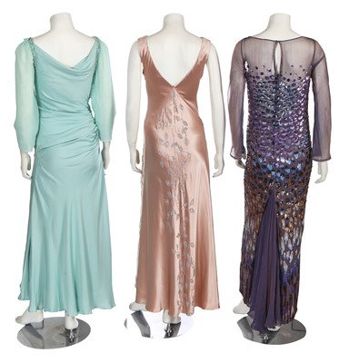Lot 90 - Two evening gowns, probably Jenny Packham, 2010s