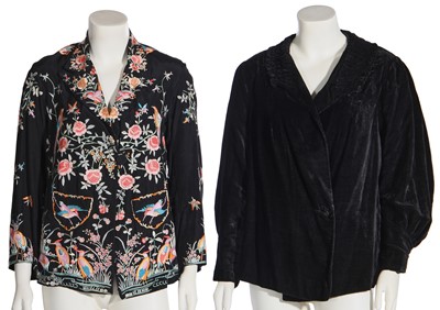 Lot 476 - Two black jackets, 1920s