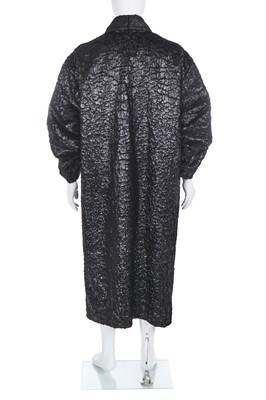 Lot 63 - A good Issey Miyake men's melted polyester coat, Autumn-Winter 1987-88