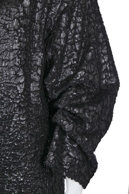 Lot 63 - A good Issey Miyake men's melted polyester coat, Autumn-Winter 1987-88