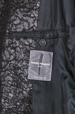 Lot 63 - A good Issey Miyake men's melted polyester coat, Autumn-Winter 1987-88