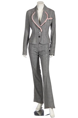 Lot 186 - A John Galliano glen plaid wool suit, Spring-Summer 2006