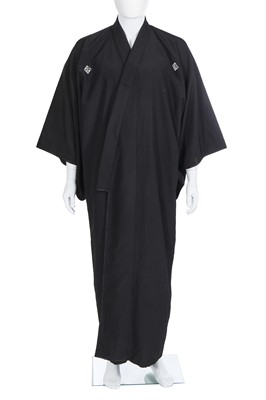 Lot 130 - Three black Japanese Kimonos, 1990s-2000s