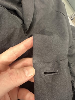 Lot 52 - A good Comme des Garçons men's black polyester jacket, Spring-Summer 2020