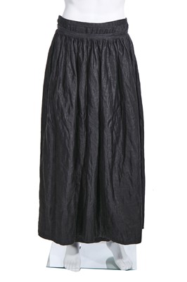 Lot 54 - A Yohji Yamamoto charcoal ramie wrap skirt, 2000s