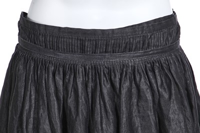 Lot 54 - A Yohji Yamamoto charcoal ramie wrap skirt, 2000s