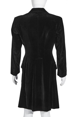 Lot 124 - A Hardy Amies men's black velvet coat and waistcoat, 1990s-2000s