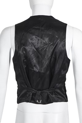 Lot 124 - A Hardy Amies men's black velvet coat and waistcoat, 1990s-2000s
