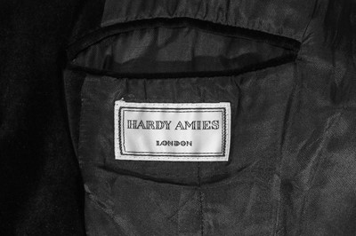 Lot 124 - A Hardy Amies men's black velvet coat and waistcoat, 1990s-2000s
