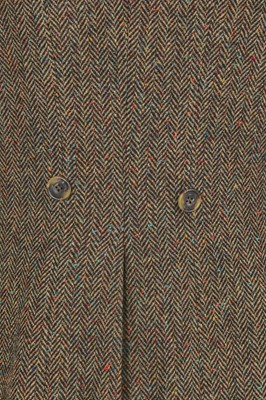 Lot 128 - A Hardy Amies speckled brown and grey wool ensemble, 1990s-2000s