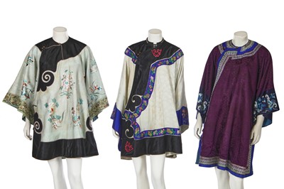 Lot 541 - Three Han women's informal robes, ao, Chinese, late 19th-century