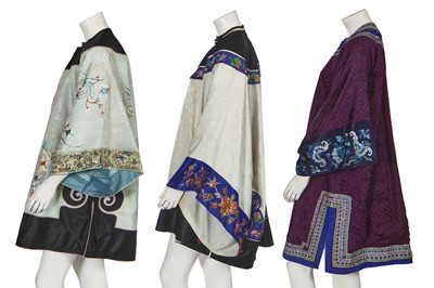 Lot 541 - Three Han women's informal robes, ao, Chinese, late 19th-century
