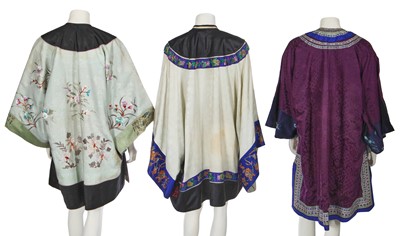 Lot 541 - Three Han women's informal robes, ao, Chinese, late 19th-century