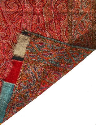 Lot 520 - A woven wool 'Moon' shawl (Chandar), Kashmir, India, circa 1860