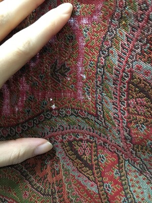 Lot 526 - Three wool shawls, European, 1840s-60s