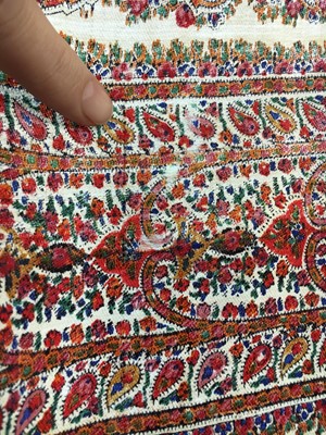 Lot 526 - Three wool shawls, European, 1840s-60s