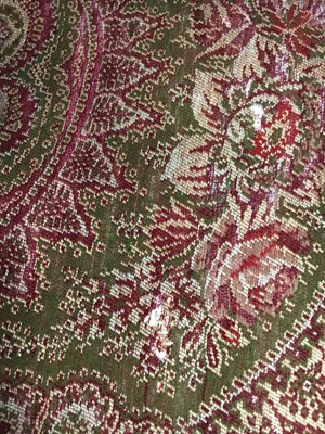 Lot 526 - Three wool shawls, European, 1840s-60s