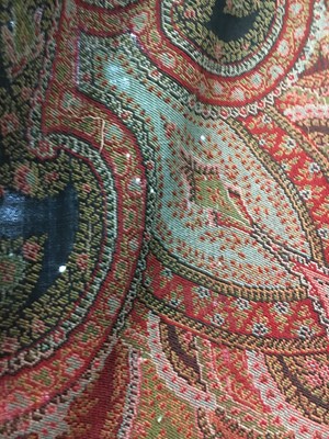 Lot 526 - Three wool shawls, European, 1840s-60s