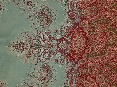 Lot 526 - Three wool shawls, European, 1840s-60s