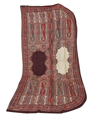 Lot 526 - Three wool shawls, European, 1840s-60s