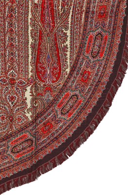 Lot 526 - Three wool shawls, European, 1840s-60s