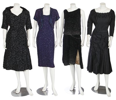 Lot 463 - Four evening ensembles, 1920s-1950s