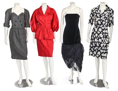 Lot 242 - Four Karl Lagerfeld dresses, late 1980s-early 1990s