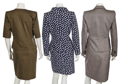Lot 170 - A group of Yves Saint Laurent suits and dresses, 1990s-early 2000s