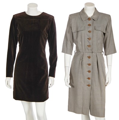 Lot 170 - A group of Yves Saint Laurent suits and dresses, 1990s-early 2000s