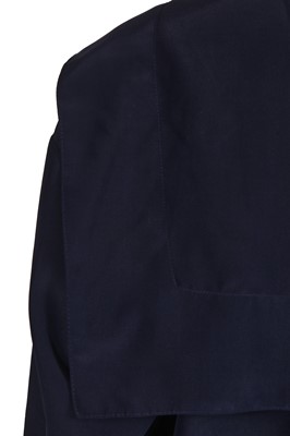 Lot 185 - A John Galliano navy polyester blouse, circa 1990
