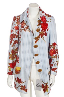 Lot 163 - A Vivienne Westwood cotton floral-print jacket, 'Cafe Society' collection, Spring-Summer 1994