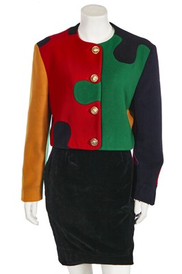 Lot 181 - A Moschino multicoloured wool jacket, 1990s