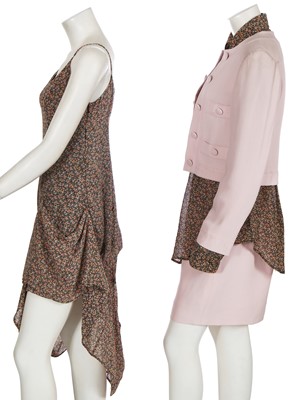 Lot 182 - A Moschino floral three-piece ensemble, 1990s