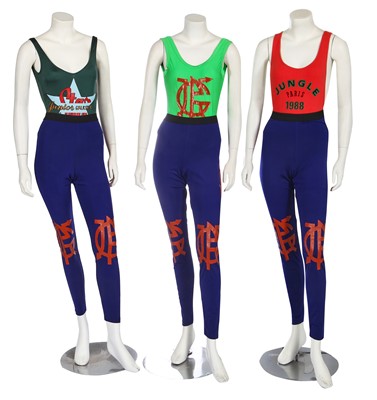 Lot 175 - A group of Jean Paul Gaultier lycra leggings and bodies, late 1980s-early 2000s