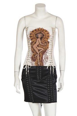 Lot 260 - A Dolce and Gabbana 'corset' ensemble, circa 2004