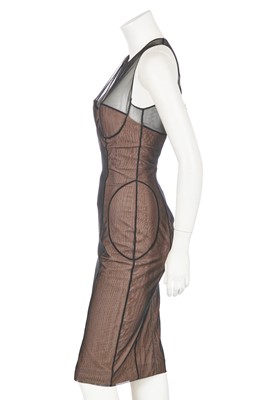 Lot 261 - A Gucci by Tom Ford black tulle cocktail dress, Spring-Summer 2001