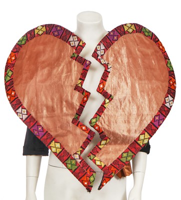 Lot 328 - Shingai of 'The Noisettes' stage-worn 'broken-heart' jacket, 2012