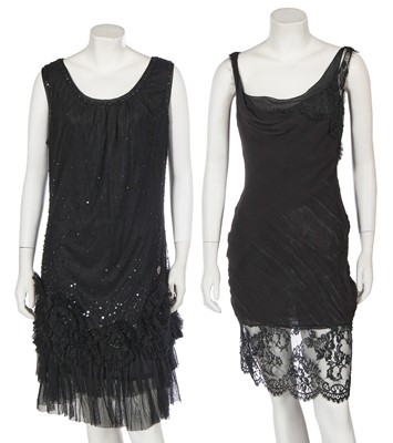 Lot 265 - Two John Galliano little black dresses, 2000s