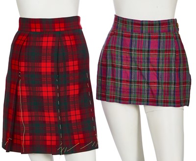 Lot 257 - Two Vivienne Westwood tartan skirts, circa 1990