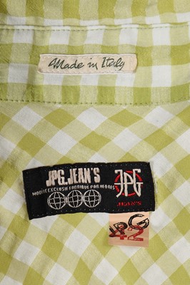 Lot 190 - A Jean Paul Gaultier green gingham ensemble, mid 1990s