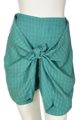 Lot 190 - A Jean Paul Gaultier green gingham ensemble, mid 1990s