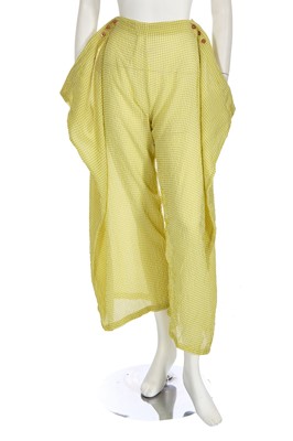 Lot 190 - A Jean Paul Gaultier green gingham ensemble, mid 1990s