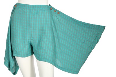 Lot 190 - A Jean Paul Gaultier green gingham ensemble, mid 1990s