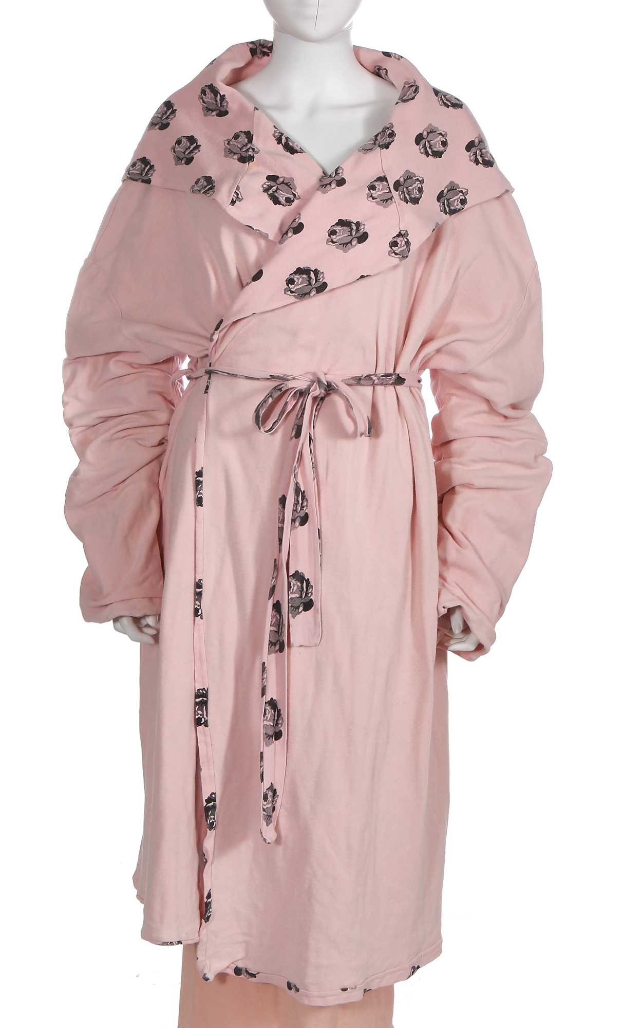 Lot 236 - A Helen Robinson for PX rose-print cotton jersey loungewear set, 1980s