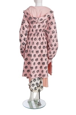 Lot 236 - A Helen Robinson for PX rose-print cotton jersey loungewear set, 1980s