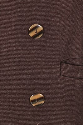 Lot 147 - A Williwear by Willi Smith brown rayon-blend suit, 1980s