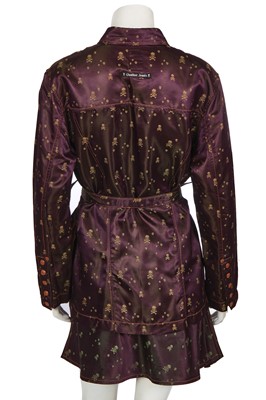 Lot 291 - A Jean Paul Gaultier skull and crossbones damask suit, 'Mad Max' collection, Autumn-Winter 1995-96