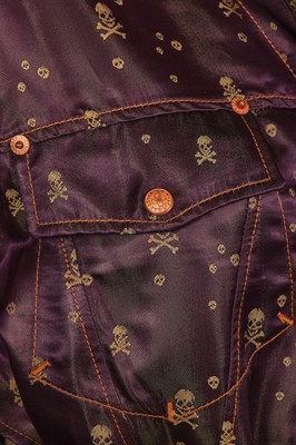 Lot 291 - A Jean Paul Gaultier skull and crossbones damask suit, 'Mad Max' collection, Autumn-Winter 1995-96